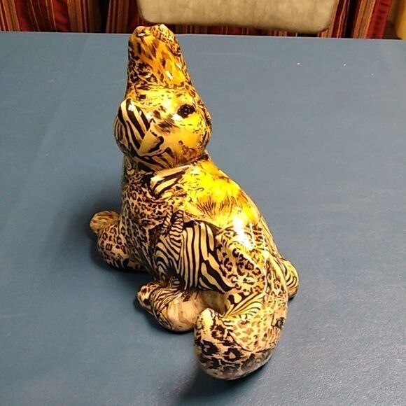 Vintage LaVie Jungle Safari Hand painted Hidden Safari Animals Gator - Picture 3 of 8